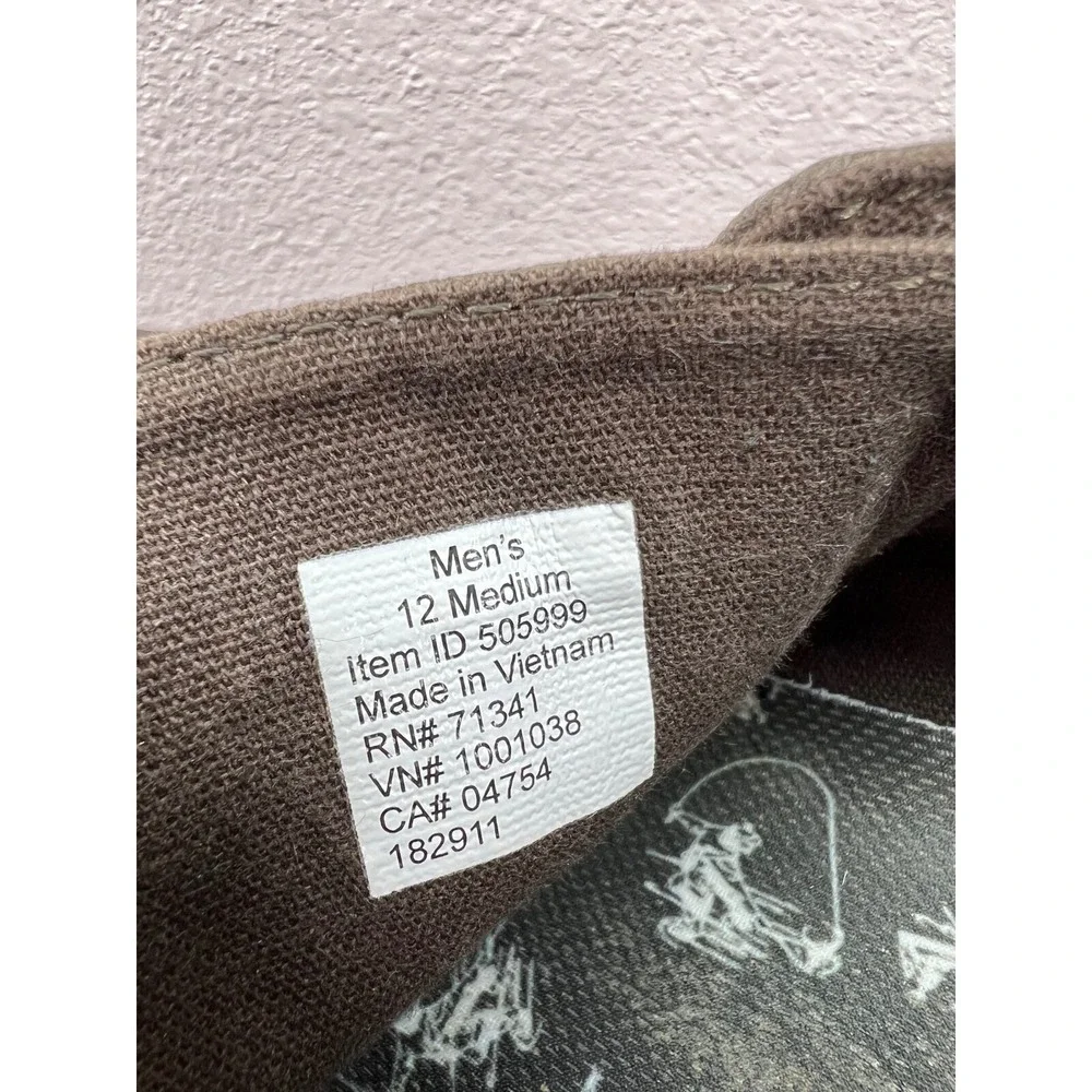 L.L. Bean Mens 12‎ Campside 2 Eye Canvas Brown Boat Shoes Lace Up
